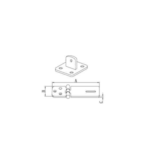 LOCKING HASP AISI316-2832