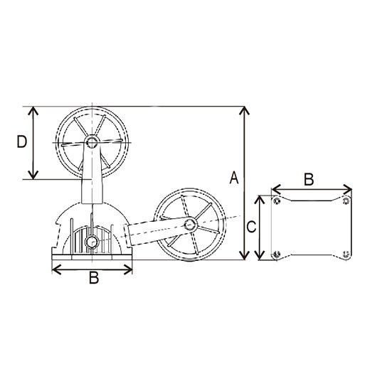 DINGHY WHEEL-2824