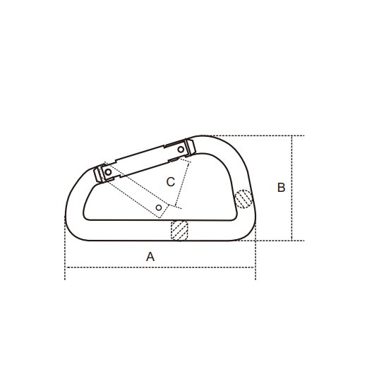 SNAP HOOK AISI316, WITH FLATTENED  REINFORCED BACK ROD-2792