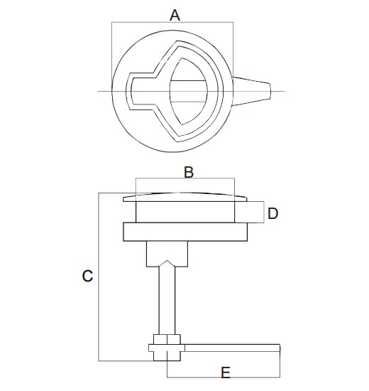 HATCH LATCH AISI 316, CASTED-2828