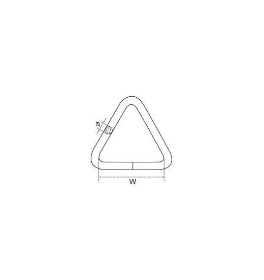 TRIANGLE RINGAISI316, WELDED-2841
