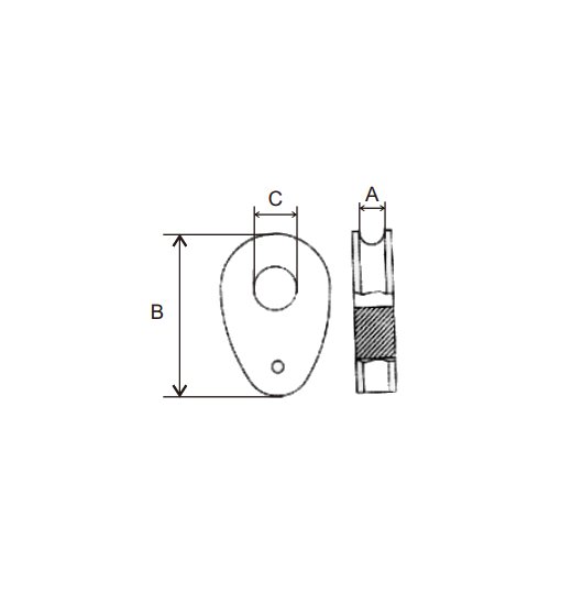 HEAVY DUTY THIMBLES DIN3091,SOLID CASTED-2803