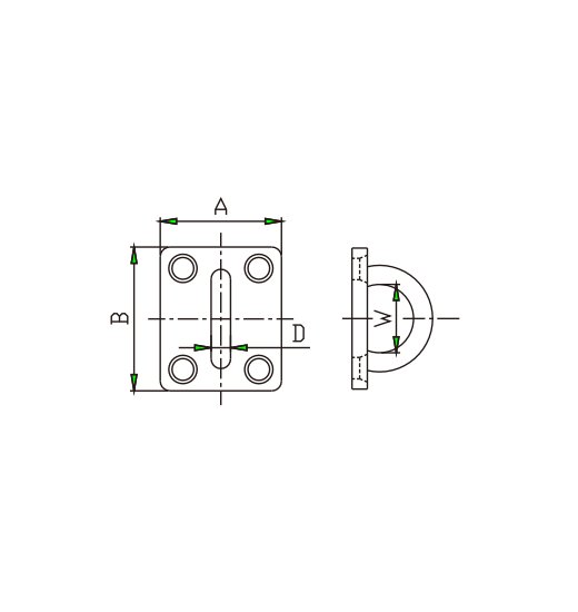 SQUARE EYE-PLATE AISI304-2848