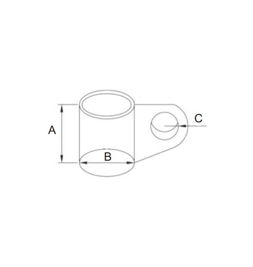 TOP SLIDE AISI316 WITH EYE-2898