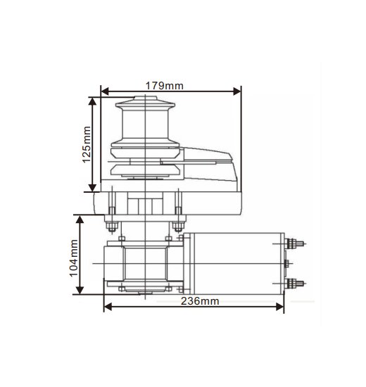 WINDLASS WITH CAPSTAN-2921