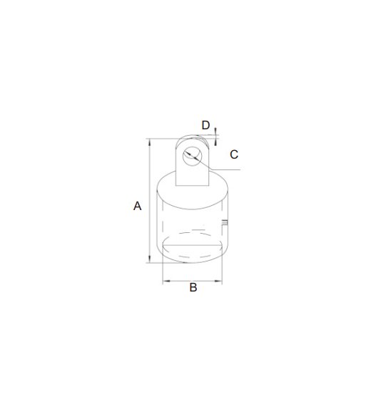 TOP CAP AISI316,ONE SETSCREW-2884