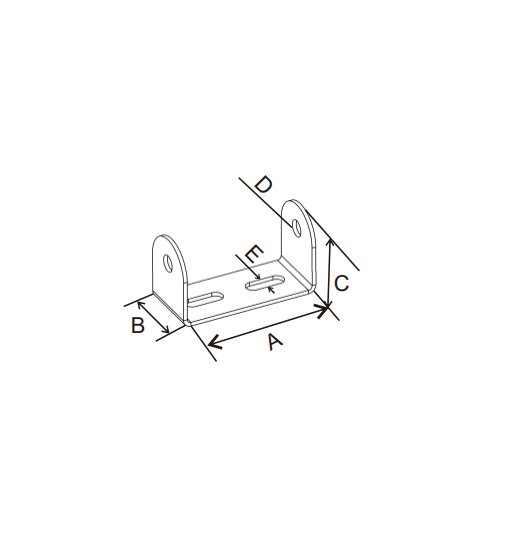 BRACKETS FOR BLACK RUBBER ROLLER-2918