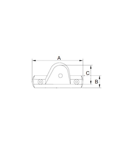 DECK HINGE AISI316,WITH EYE CATCH-2903