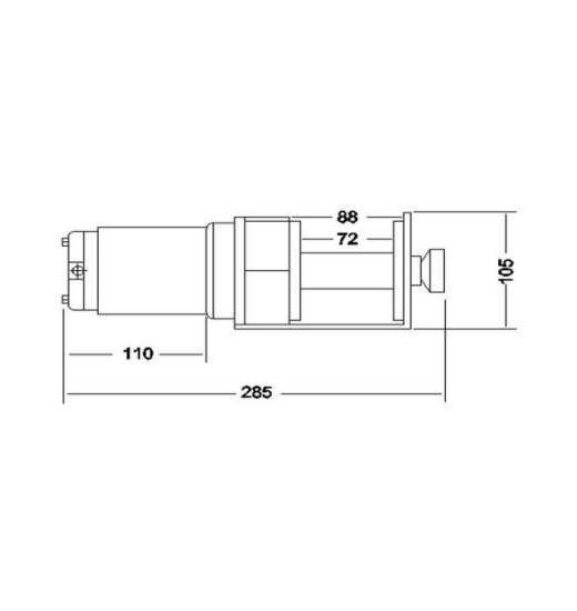 ATV-WINCH 2000LBS/907KGS, CE-APPROVED, 12V-2919