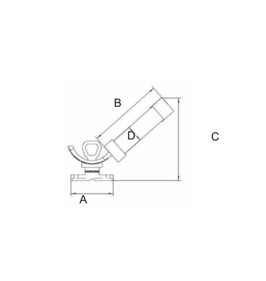 ROD HOLDER ADJUSTABLE AISI316-2882