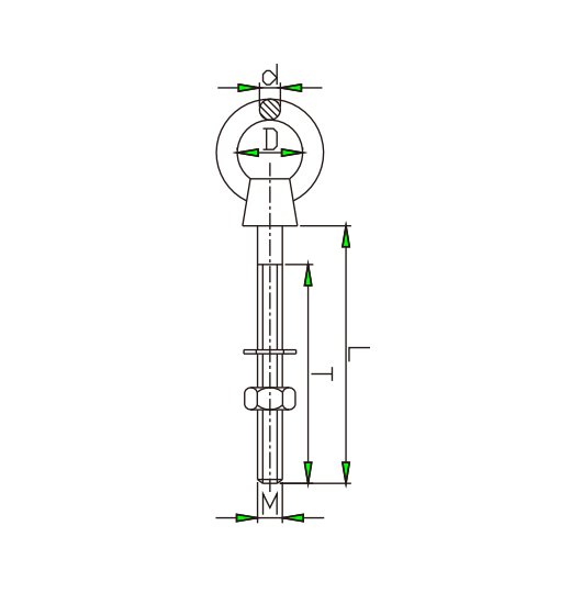 EYE-BOLT WITH NUT AND WASHER-2871