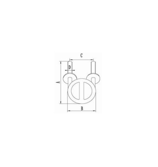 SKI-TOW HOOK AISI316-2879