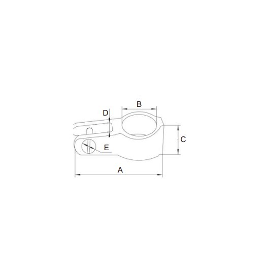TOP SLIDE AISI316 WITH 2 SCREWS-2894