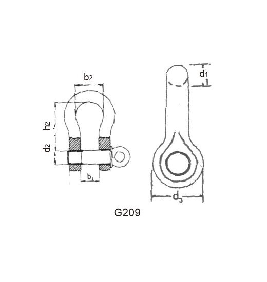 HIGH  TENSILE SHACKLE-3094
