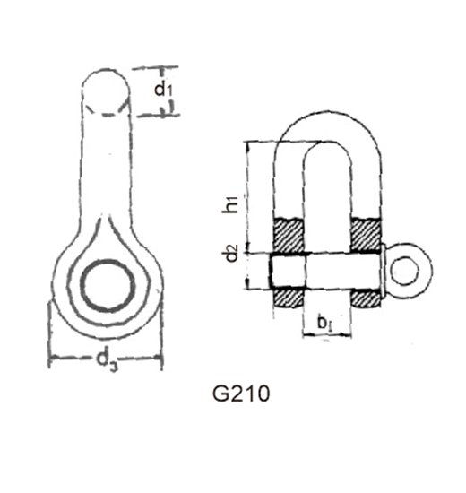 HIGH TENSILE SHACKLE-3092
